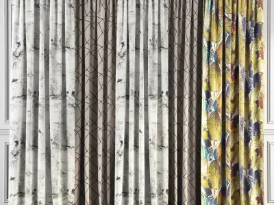 Curtain Set 72 3D model