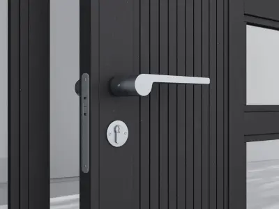 Aluminium door 209 3D model
