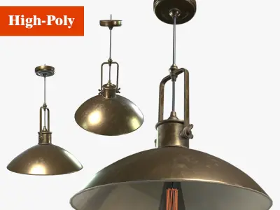 street lamp version 2  high-poly textured  3D model