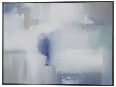 Set of 3 Abstract Paintings in Frames - Different Sizes 3D model 3
