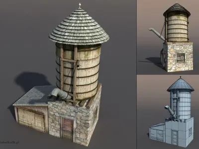 Water Tank 65 3D model