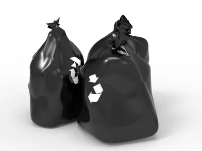 RUBBISH BLACK 3D model