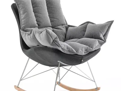  Rocking chair Ariella Low-poly 3D model