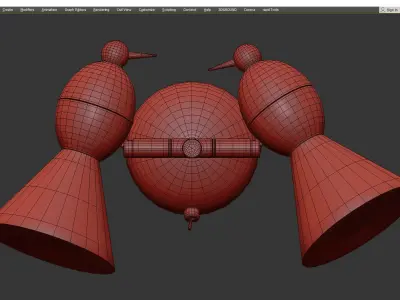 Arte Lamp Picchio Low-poly 3D model