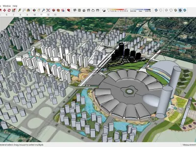 Sketchup Shopping Center H1 3D model