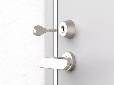 key and key hole 3D model