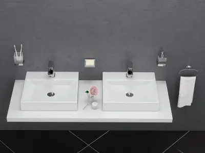 Washbasin RAVAK  Natural 3D model