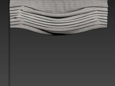 Curtain modern 8 3D model