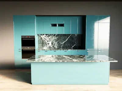 44-Kitchen8 glossy 4 3D model