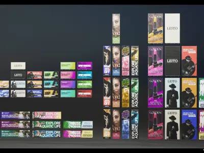 Billboards Pack Vol 03 Low-poly 3D model
