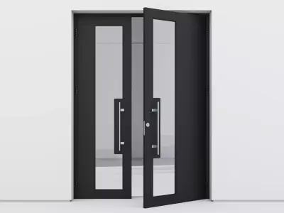 Aluminium door 130 3D model