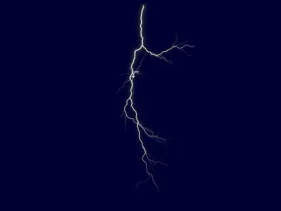 Realistic 3D Lightning CA-05 Low-poly 3D model