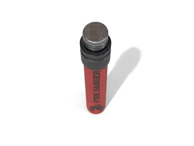 FalschFeuer pen with handle Low-poly 3D model