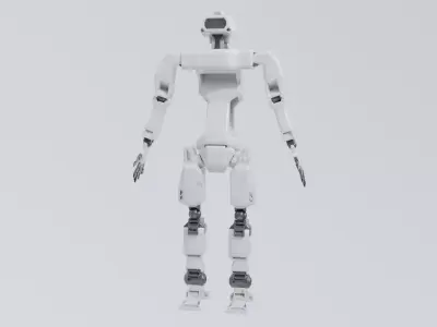 Robot - Operator 007 Low-poly 3D model
