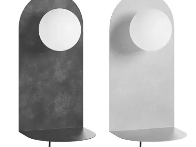 Wall Lamps Mapi with Shelf 3D model