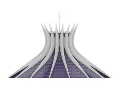 Cathedral Of Brasilla  3d Architectural Model 3D model
