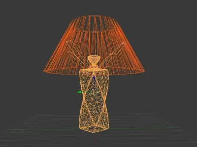 twisted lamp model Low-poly 3D model