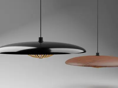  Decorative Ceiling Lamp - 2k textures 3D model