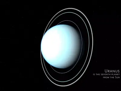 uranus 3d max corona rander model 3D model 3D model 3D model