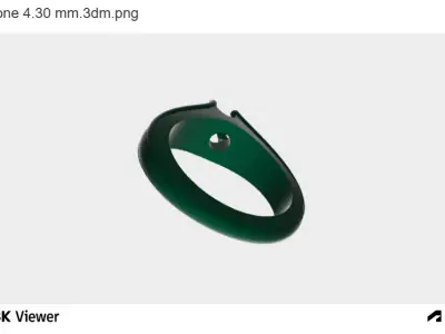 Elegant Diamond Ring 3D print model