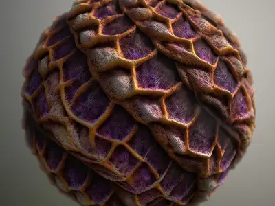 Material Skin Alien 2 Seamless PBR Texture Texture