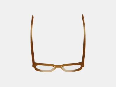Domingo Eyeglasses in Cinnamon Crystal Fade 3D model