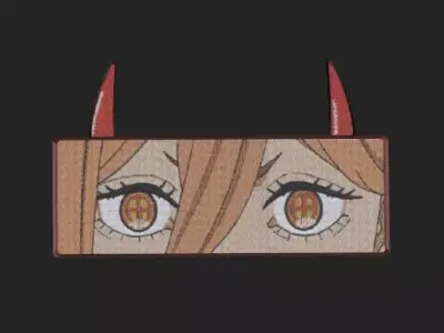 Chainsaw Man Anime Patch Chevron Makima Low-poly 3D model