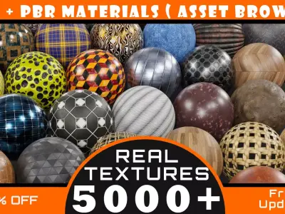 5000 PBR Materials Texture