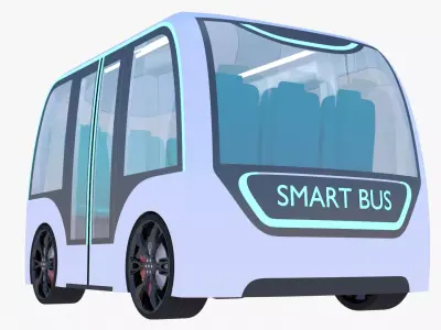 Shuttle minibus concept 2023 III 3D model