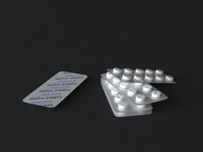 pill high-poly models 3D model