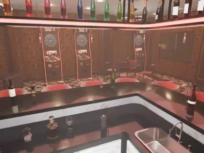Darts Bar 3D model