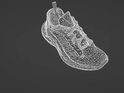 Futuristic High-Tech Running Shoe 3D model