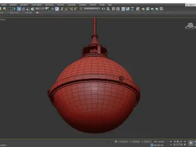 Fletcher Pendant Light Low-poly 3D model