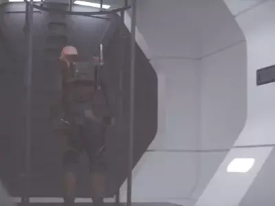 The Mandalorian - Rebel Prison Ship 2 - Small Hallway 1-6 scale 3D print model