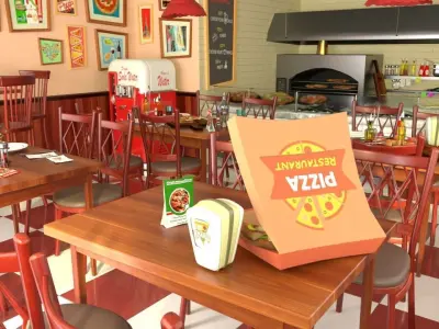 PIZZERIA 3D model
