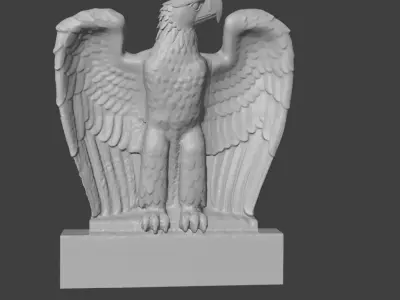 German wall eagle ww2  3D model
