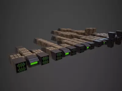 Modular Spaceship Ten 3D model