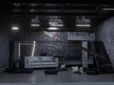 Loft Interior 3D model