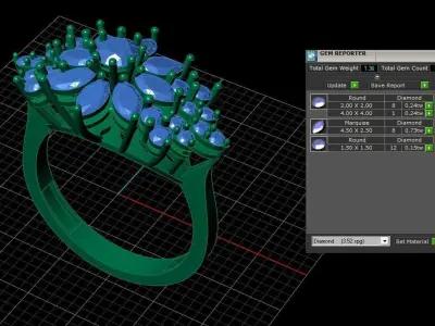 Jewelry ring 146 3D print model