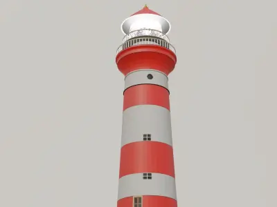 Light house Free low-poly 3D model