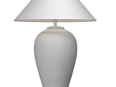 Florence Bedside European Nightstand Ceramic Table Lamp Ardeco 3D model