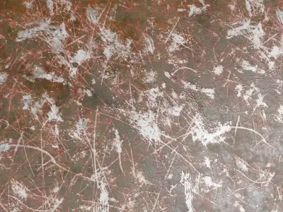 Dirty Painted Orange Metal Surface PBR Seamless Texture