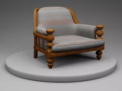 Armchair Low-poly 3D model buy