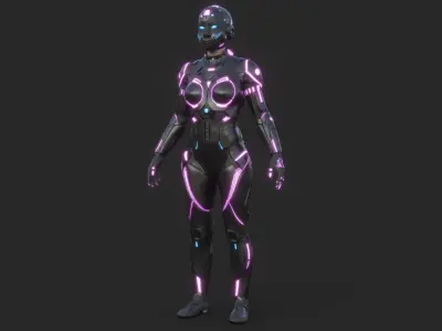 Android Angel Asian Mask 57 3D model