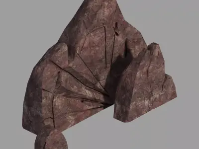 Not Zhoushan - Volcano - Stone 01 3D model