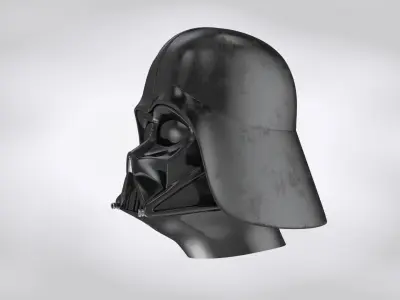 Darth Vader Helmet - NRM and Dirty TXRS Low-poly 3D model