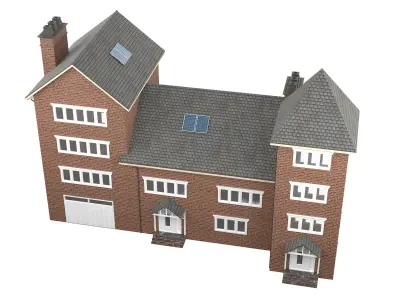 British House Design 12 Low-poly 3D model