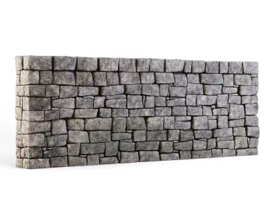 Forge Stone Wall 3D model