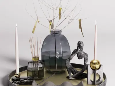 Decorative sets 3D Model Collection 3D Model Pack