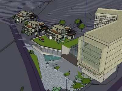 vacation spot-Resort-Fashion Leisure Hotel-0163 3D model